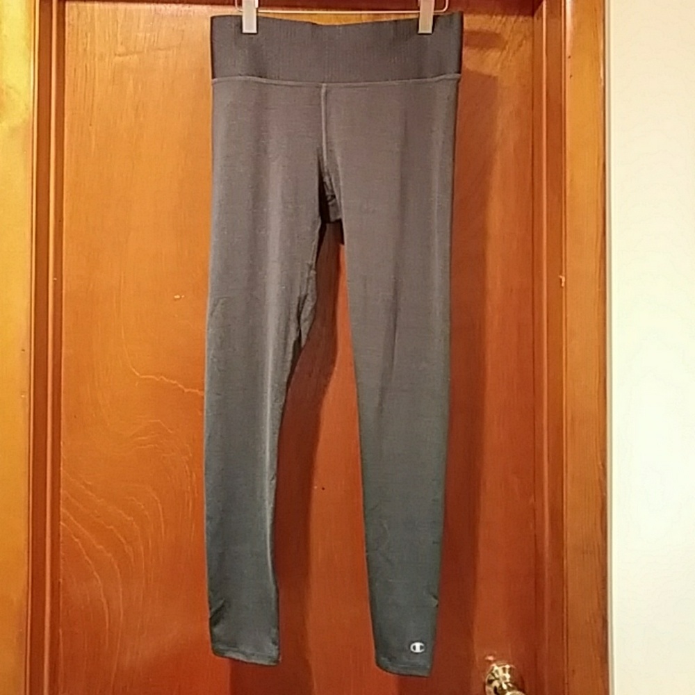 Champion Gray Vapor Compression Leggings, L #0165
